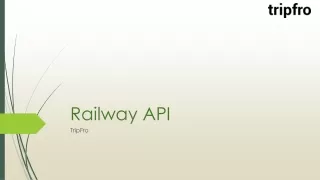 Railway API