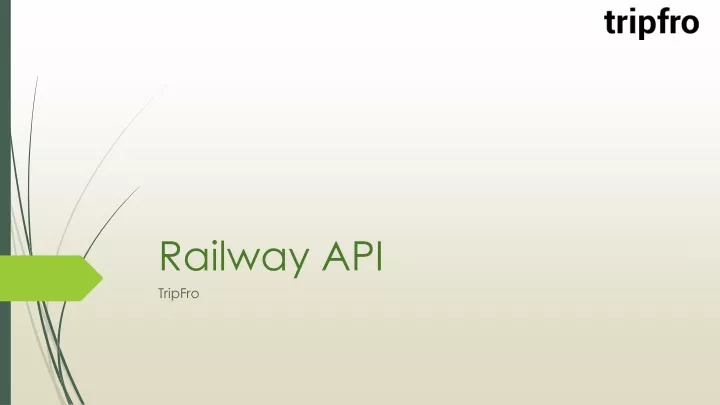 railway api tripfro