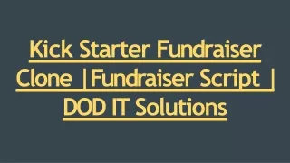 k ick starter fund r aiser