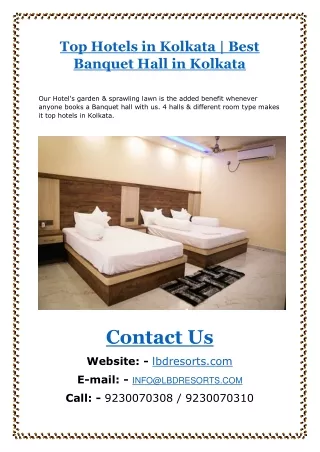 Top Hotels in Kolkata