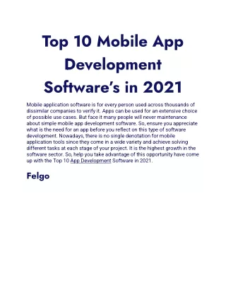 top 10 mobile app development software s in 2021