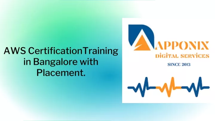 aws certificationtraining in bangalore with