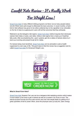 Smart Form Keto