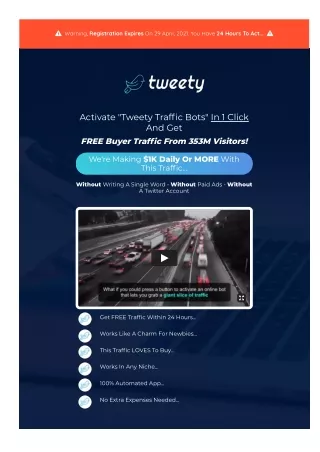 warning registration expires on 29 april 2021