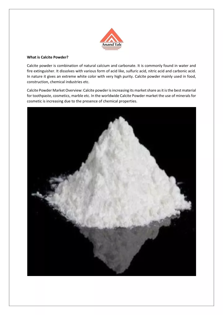 what is calcite powder