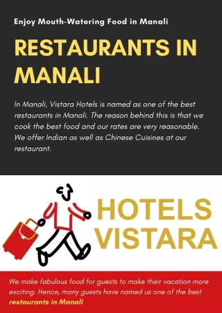 Restaurants in Manali