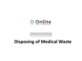 disposing of medical waste