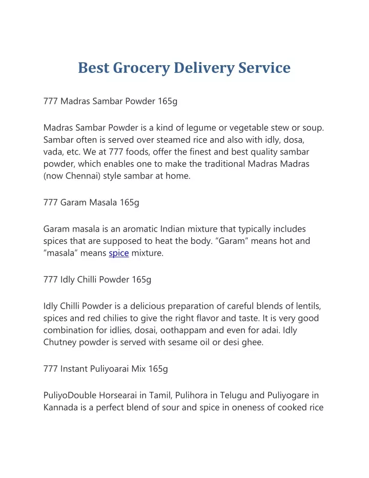 best grocery delivery service