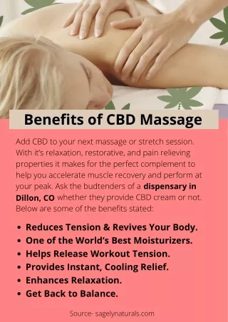 Benefits of CBD Massage