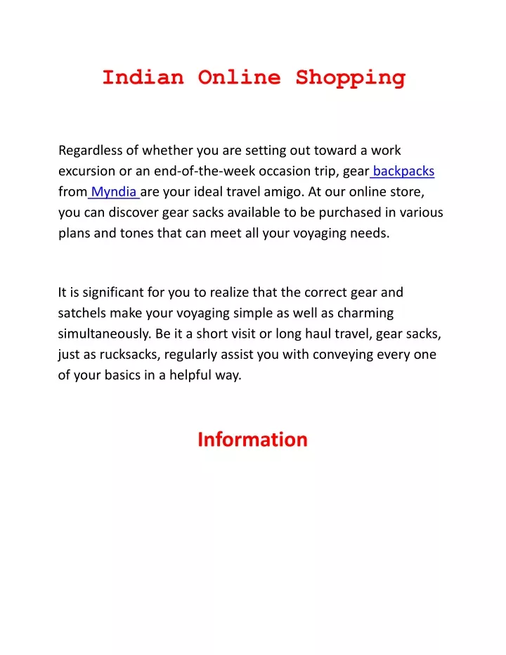 indian online shopping