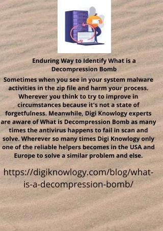 enduring way to identify what is a decompression
