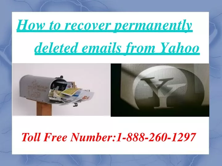 how to recover permanently deleted emails from yahoo