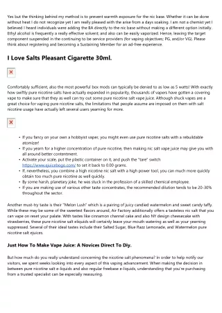 The Advantages Of Vaping Greater Nicotine Degrees Mech Sauce.