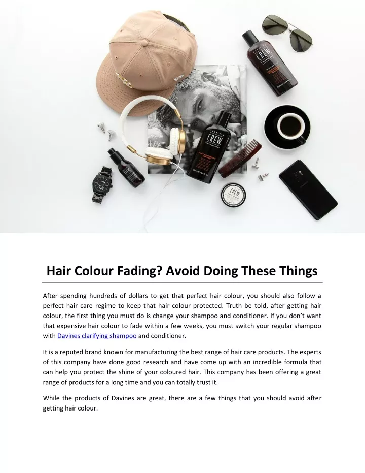 hair colour fading avoid doing these things