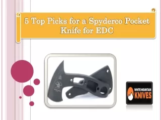 5 Top Picks for a Spyderco Pocket Knife for EDC