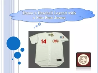 Honor a Baseball Legend with a Pete Rose Jersey