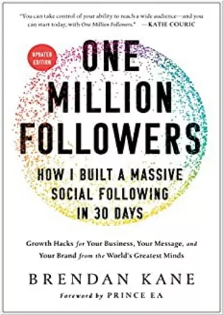 TOP One Million Followers Updated Edition How I Built a Massive Social Following in 30
