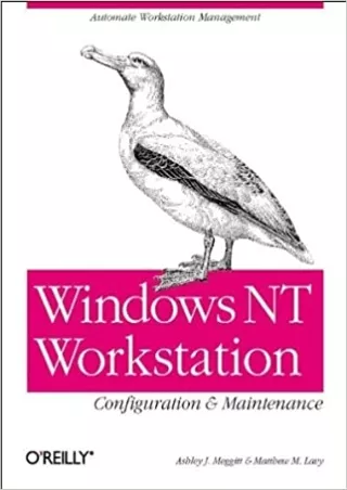 BEST BOOK Windows NT Workstation Configuration and Maintenance Automated Workstation