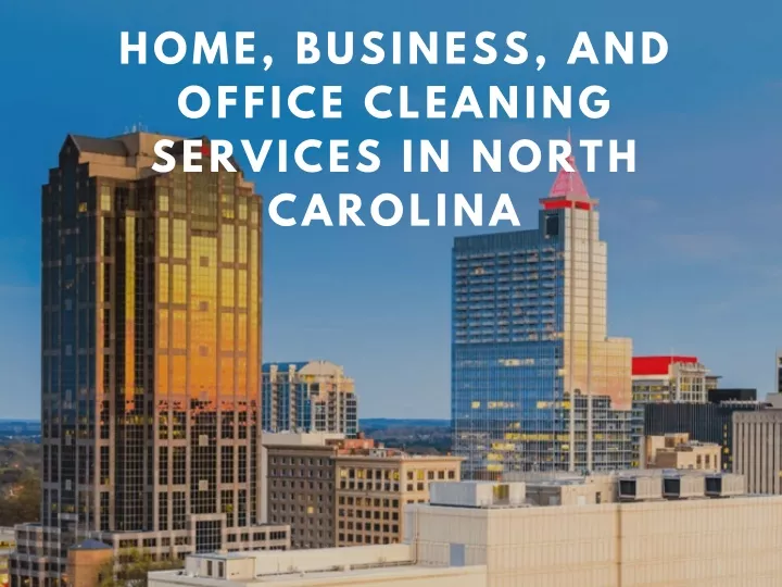 home business and office cleaning services