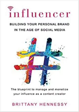 EBOOK Influencer Building Your Personal Brand in the Age of Social Media