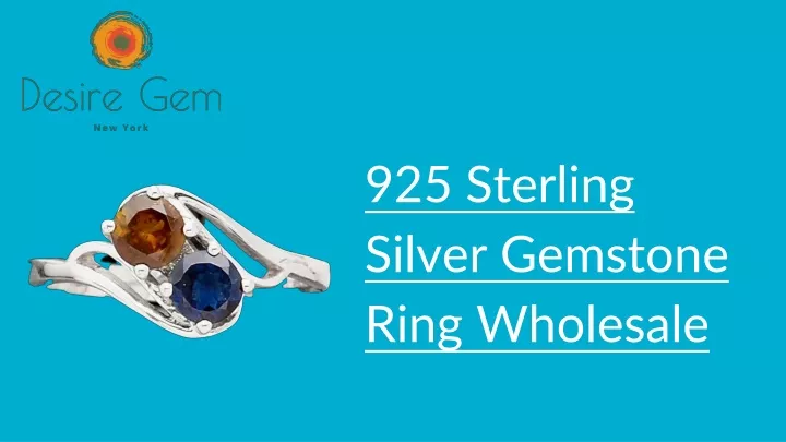 925 sterling silver gemstone ring wholesale
