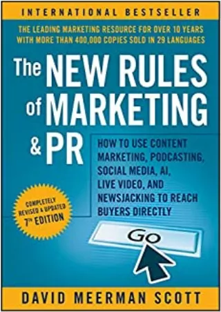 The New Rules of Marketing and PR How to Use Content Marketing Podcasting Social