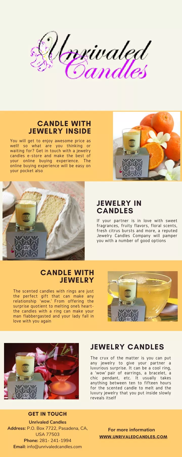 candle with jewelry inside