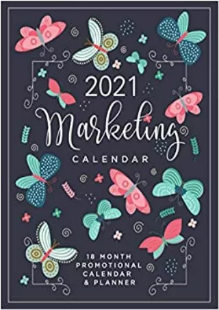 TOP Marketing Planner  Calendar for 2021 18 Month Marketing Planner to Schedule
