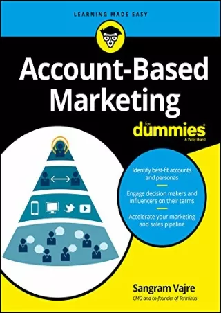 BEST BOOK Account Based Marketing For Dummies