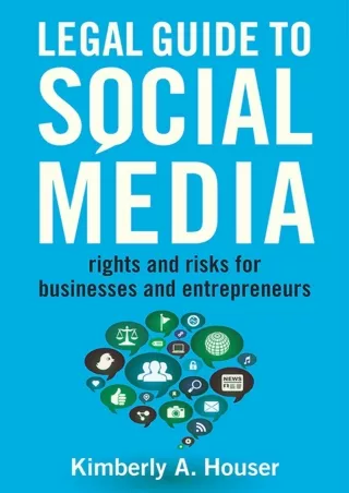 BEST BOOK Legal Guide to Social Media Rights and Risks for Businesses and Entrepreneurs