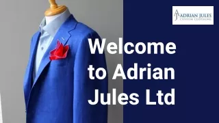 Custom Clothing Manufacturers USA | Adrian Jules Ltd | Expertly hand tailored