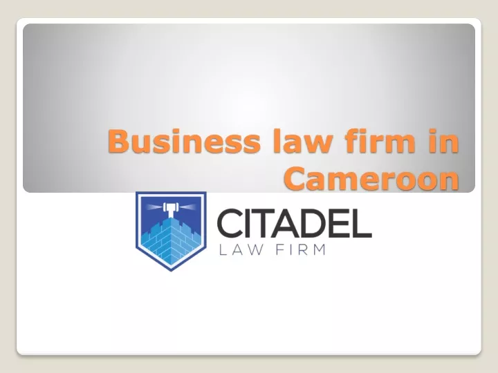 business law firm in cameroon