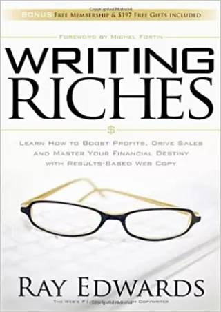 BEST BOOK Writing Riches Learn How to Boost Profits Drive Sales and Master Your