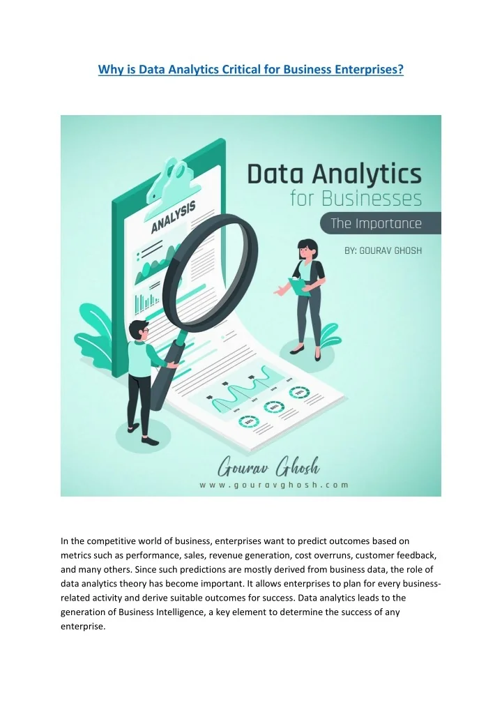 PPT - Why is Data Analytics Critical for Business Enterprises ...