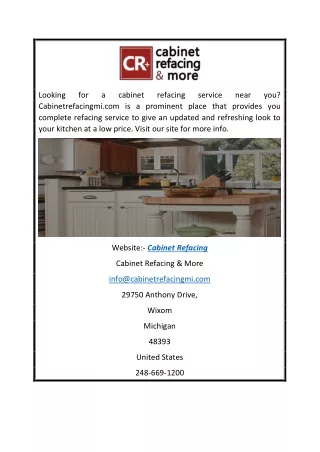Cabinet Refacing | Cabinetrefacingmi.com