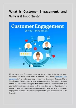 What is Customer Engagement and Why is it Important
