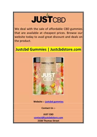 we deal with the sale of affordable cbd gummies