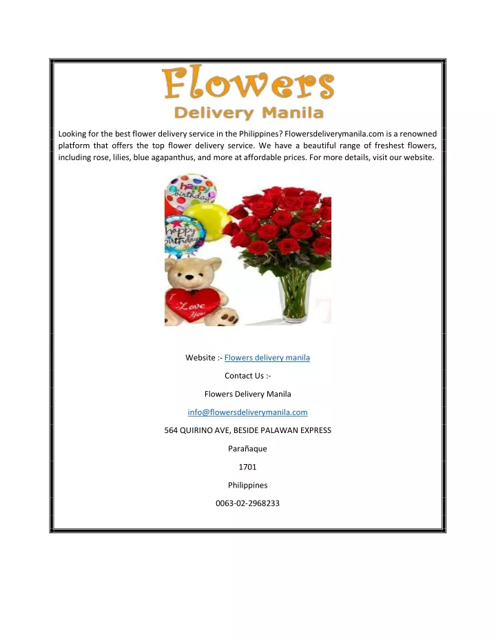looking for the best flower delivery service