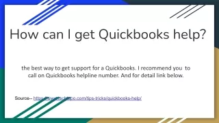 Quickbooks help and support