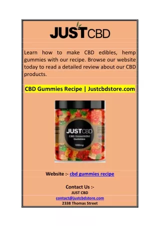 learn how to make cbd edibles hemp gummies with