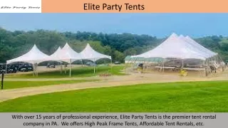 elite party tents