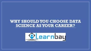 Why Should You Choose Data Science as Your Career?