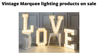 Vintage Marquee lighting products on sale