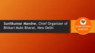 sunilkumar mandve chief organizer of bhikari mukt