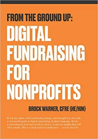 EBOOK From the Ground Up Digital Fundraising For Nonprofits