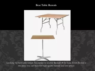 Best Table Rentals