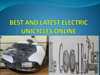 BEST AND LATEST ELECTRIC UNICYCLES ONLINE