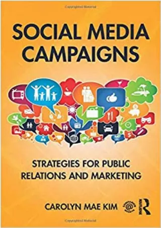 EBOOK Social Media Campaigns Strategies for Public Relations and Marketing