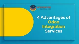 4 Advantages of Odoo Integration Services