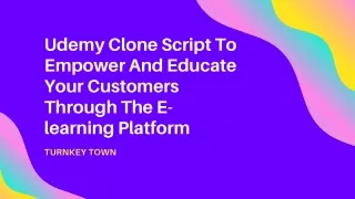 udemy clone script to empower and educate your